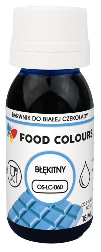 Briljantzila krāsviela baltajai šokolādei 18ml